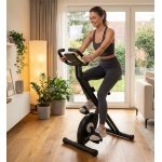Hometrainer 2-in-1 inklapbaar - Ergometer met Magnetische Weerstand, LCD-Display, Fitnessbanden & App-Connectiviteit - Indoor Fitnessfiets / Trimbike - Designbest Eagle Pro
