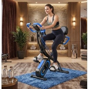 Hometrainer 5-in-1 Inklapbaar met App Compatibiliteit (2026) - 16 Weerstandsniveaus - Extra Stil Magnetisch - Indoor Bike tot 160 kg - Designbest