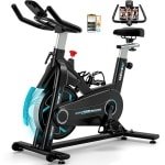 Hometrainer - Binnenfiets - Fitnessfiets - Magnetische Fiets - Ergometer - Geruisloze Magnetische Weerstand - Verstelbaar Zadel & Stuur - Max 160 kg Belastbaar - Verbeterd LCD Display