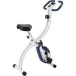 Hometrainer Fiets - Fitness Fiets - Binnen Trainen - 8 Weerstanden - Opvouwbaar Ontwerp - Marineblauw