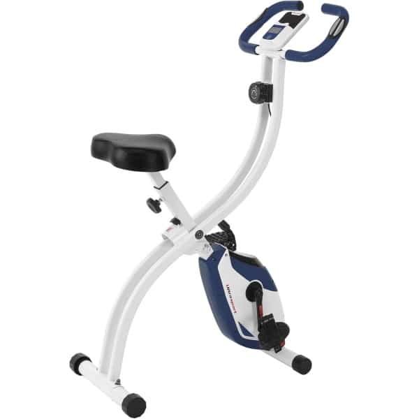 Hometrainer Fiets - Fitness Fiets - Binnen Trainen - 8 Weerstanden - Opvouwbaar Ontwerp - Marineblauw