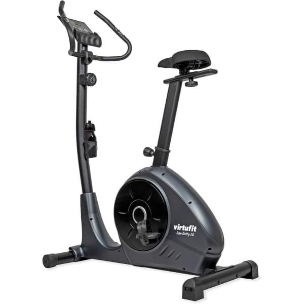 Hometrainer Fiets - Indoor Fiets - Thuis Trainen - Lage Instap - 143 cm Hoog - Zwart