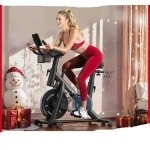 Hometrainer - Fitness fiets - Multifunctionele Opbergruimte - Weerstandssysteem Magnetisch - Transportwielen - Hartslagfunctie - Voor Gewichtsverlies - Batterij-aangedreven - 120kg - Zwart