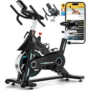 Hometrainer - Fitnessfiets - Fitnessbike - Indoor Bike - Ergometer - Bluetooth Monitor - Stil En Soepel Met Verstelbare Zitting