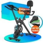 Hometrainer - Fitnessfiets - Indoorfiets - Trainingsfiets - Fietstrainer - 12 Niveaus Magnetische Weerstand - Verstelbaar Zadel en Stuur - LCD Display - Geschikt Tot 195 cm
