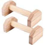 Houten Push Up Bars Set - 1 Paar Antislip Handgrepen - Push Up Trainer voor Spieropbouw en Krachttraining - Fitness Push Up Bord - Gymnastiek en Aerobics Oefentool - Thuis Workout Apparatuur
