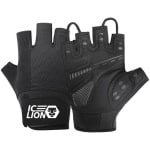 ICELION - Fitness & fiets handschoenen - Fitness - fietsen - Crossfit - Zwart