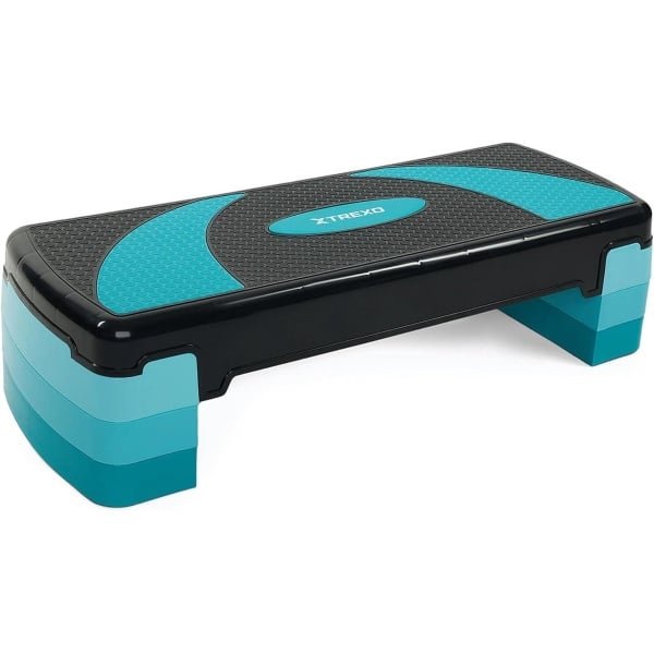 In hoogte verstelbare fitness step voor cardio en krachttraining, 78x30 cm