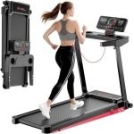 Inklapbare Elektrische Loopband voor Thuis - 12 km/u, 5% Hellingshoek, Multifunctioneel Display