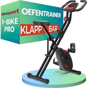 Inklapbare Hometrainer met 16 Weerstanden, Comfortabel Zadel, Tot 150 KG