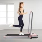 Inklapbare Loopband - Fitnessapparaat Huis - Thuis Trainen - Geruisloze Motor - 58x122x110cm - Roze
