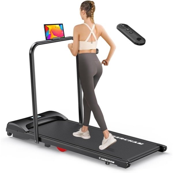 Inklapbare Loopband voor Thuis met Helling en Schokdemping, Tot 10 km/u, Ideaal voor Joggen en Wandelen