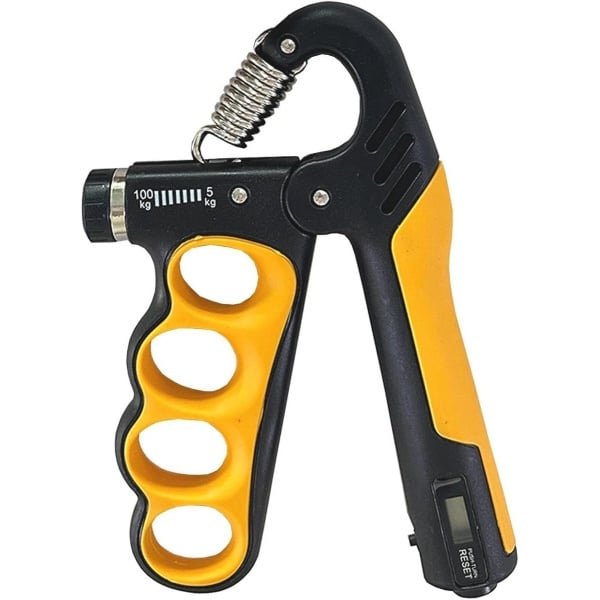 Instelbare Handknijper Krachttraining Onderarm en Pols 100 KG Oranje