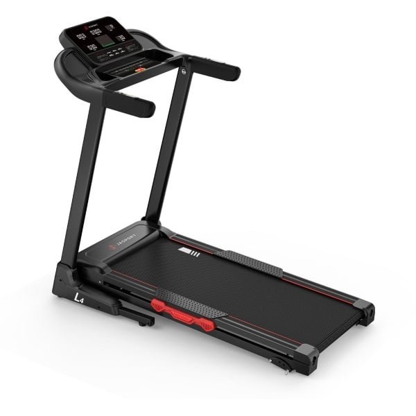 JASPORT L4 Inklapbare Loopband voor Thuis - 3,0 PK, 14 km/u, Handmatige Helling, Bluetooth & LED-display