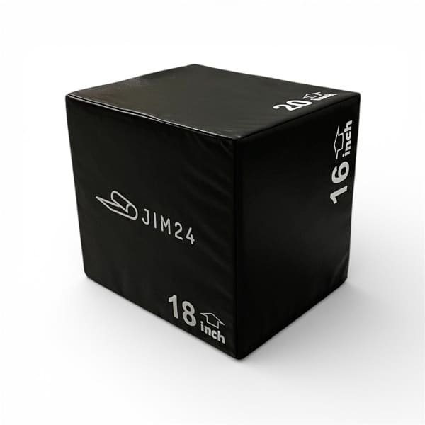 Jim24 Plyo Box met EVA Foam Cover - 30 × 36 × 41 cm - Soft Plyometric Jump Box voor CrossFit, Fitness & Explosieve Training