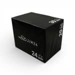 Jim24 Plyo Box met EVA Foam Cover - 51 × 61 × 76 cm - Soft Plyometric Jump Box voor CrossFit, Fitness & Explosieve Training