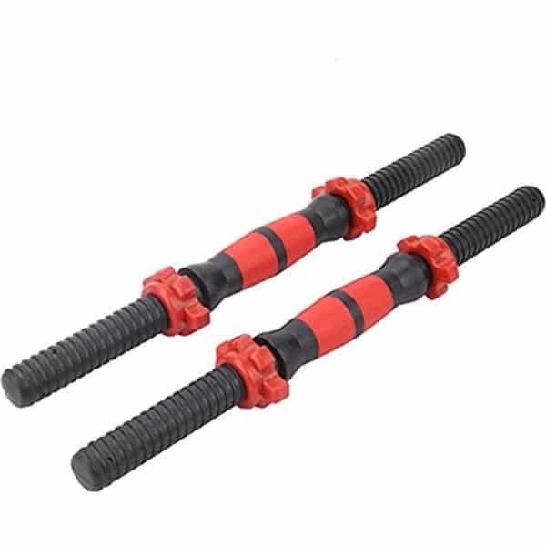 KARZO - 40cm Dumbbellstangen Gewichtheffen Handvatten met Stermoeren voor Thuisgym Workout Krachttraining Fitnessapparatuur Trainingsuitrusting Workout Accessoires