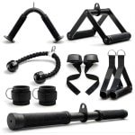 Kabel Accessoires Set voor Krachttraining - Pulldown & Rugoefeningen