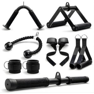 Kabel Accessoires Set voor Krachttraining - Pulldown & Rugoefeningen