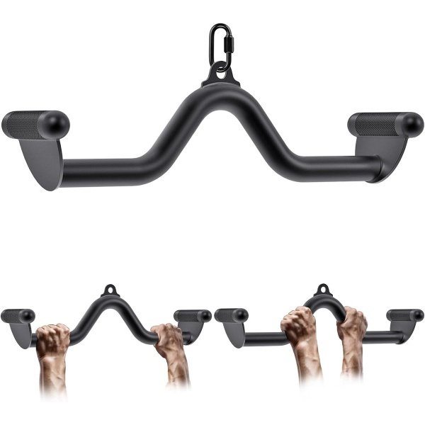Kabelmachine Accessoire voor Krachttraining - Trainingsstang voor Rug en Armen