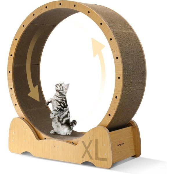 Kattenloopfiets XL - Houten Indoor Loopband voor Gezondheids- en Gewichtsverlies