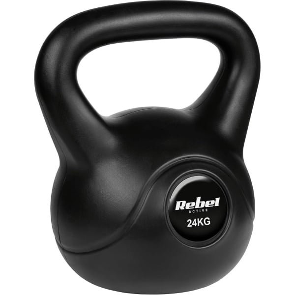 Kettlebell 24 kg met PVC coating voor krachttraining