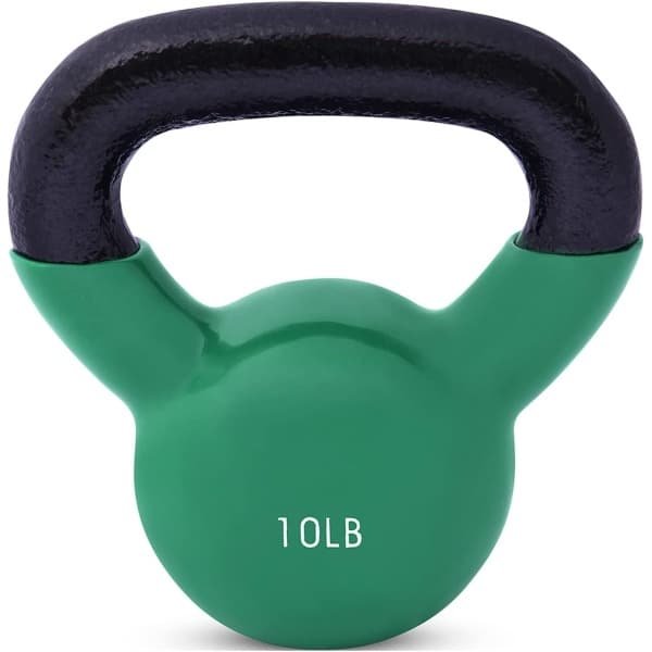 Kettlebell 4,5 kg - Vinyl Gecoat Gietijzer Gewicht voor Krachttraining en Fitness