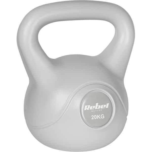 Kettlebell Gietijzer 20 kg Grijs voor Krachttraining