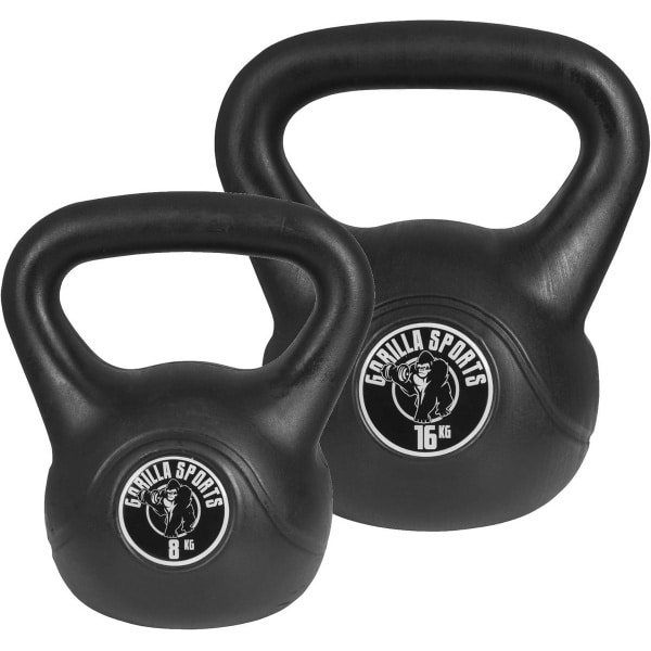 Kettlebell Kunststof met Handvat voor Krachttraining en Fitness - 2 tot 20 kg Verkrijgbaar