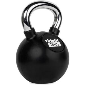 Kettlebell Rubber en Staal - 16 kg - Krachttraining Thuistraining