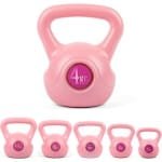 Kettlebell in Roze voor Krachttraining en Full-Body Workout - Verkrijgbaar in 2kg, 4kg, 6kg, 8kg, 10kg en 12kg