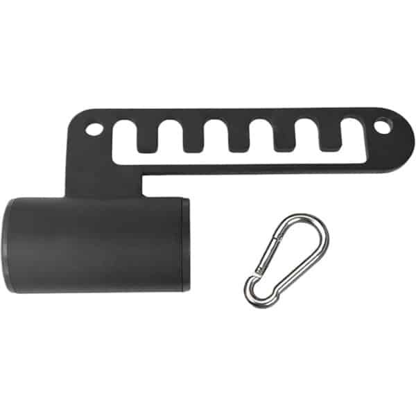 Kniebuig Accessoire - Kabeluitrusting Band - Krachttraining Thuis - Robuuste D-greep - 26 x 12.4 cm - Zwart