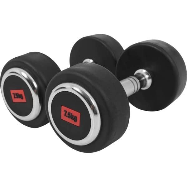 Korte Halters met Rubberen Afwerking - Verschillende Gewichten Ideaal voor Krachttraining