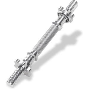 Korte halterstang - Losse halter - Krachttraining thuis - Geribbelde grip - 36 cm lengte