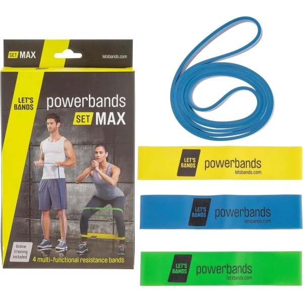 Krachtbanden Set Max voor Fitness en Krachttraining - Elastische Weerstandsbanden