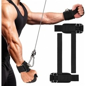 Krachttraining Gewichthefbanden met Antislip Siliconen en Polsbescherming