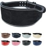 Krachttraining gewichthefriem voor deadlift en kniebuigingen met kussen - zwart-nubuck S