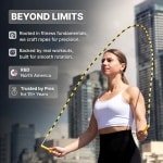 Kralen Springtouw - Fitness Touw - Cardio Training - Verstelbare Lengte - 10 Voet - Rood