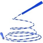 Kralen Springtouw - Fitness Touw - Cardio Training - Verstelbare Lengte - 280 cm Touw - Blauw