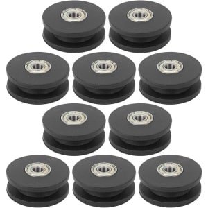 Lager Katrol Wiel Set van 10 stuks voor Home Gym Fitness Accessoire met Nylon Wielen 50mm - Ideaal voor Krachttraining Oefeningen.