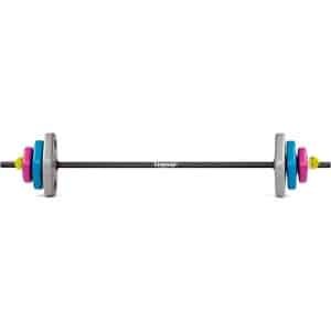 Lange Halterset voor Krachttraining - 18,6 kg Gewichten met Ergonomische Handgrepen en Quicklock-klem