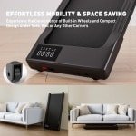 Lanoba - Voor Thuis en Kantoor - 2,5 pk motor 1-6 km/u snelheid - Antislip Schokabsorptie - Draagbare Loopband - Oefenmachine