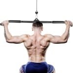 Lattrekstang, biceps stang, rechte stang, doe-het-zelf optrekstangen met handgrepen, latpull-down pulldown, trainingsgreep, krachttraining, aanbouwapparaten voor fitness