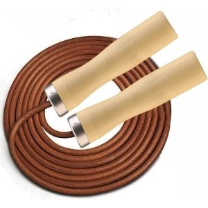 Leren Springtouw - Fitness Touw - Cardio Training - 360° Kogellagers - 2.7 Meter Touw - Bruin