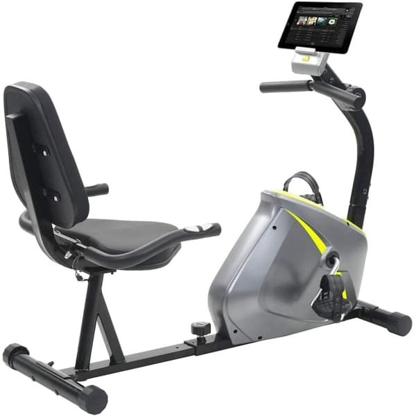 Ligfiets Hometrainer - Ligfiets Fitnessfiets - Hometrainer Magnetisch - Cardio Fiets - Hartslagmeter - 8 Weerstandsniveaus - Ergonomisch Verstelbaar Zadel