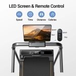 Linkforu - Inklapbare Loopband met 14% Helling - 2,5 PK - Stille Motor - 10 KM p/u Maximale Snelheid - 150 kg Belasting - Helling op 3 Niveaus - LED-Display en Afstandsbediening - Antislip en Schokabsorberend Systeem