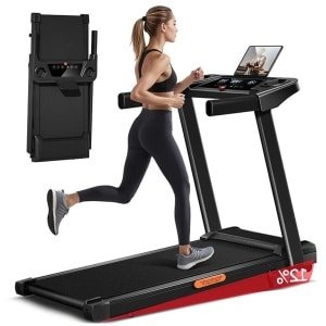 Loopband - Elektrische Loopband - Opvouwbare Loopband - Fitness Loopband - Hardloopband - Instelbare Helling 12% - 3.0 PK Motor & Ruim Loopvlak 97x40 cm