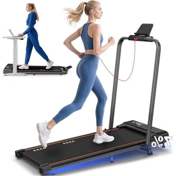 Loopband - Homeloopband - Loopapparaat - Fitnessapparaat - Wandelband - Inklapbaar Ontwerp - Traploos Verstelbare Snelheid 1-12 km/u