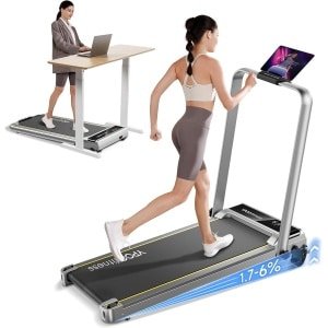 Loopband Inklapbaar - Hometrainer Elektrisch - Walking Pad Fitness - Grijs - Cardio