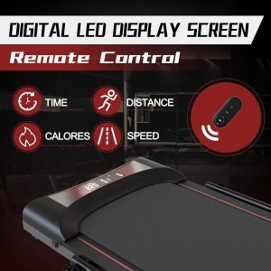 Loopband Inklapbaar - Wandelband Fitness - Treadmill - Zwart